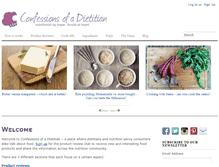 Tablet Screenshot of confessionsofadietitian.com